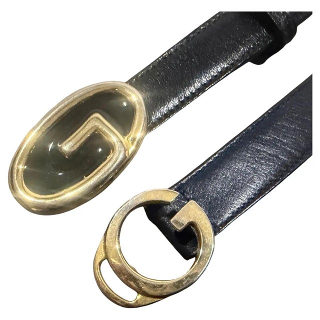 This pair of 1980s Gucci belts represents a definitive era of Italian luxury, characterized by the brand's shift toward...