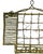 Shabby Chic Handmade Rustic Willow Wall Pocket With Shutters & Grapevine Trellis For Sale - Image 3 of 11