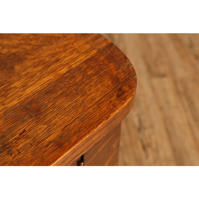 Antique Mission Oak Smoke Stand Bedside Cabinet For Sale - Image 13 of 18