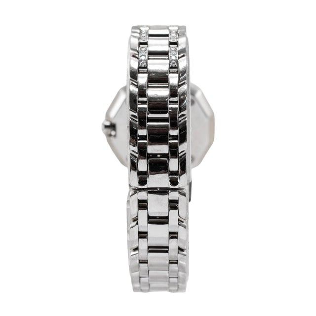 Early 21st Century Ladies Century Dragon Stone 27mm Sapphire Diamond 18k White Gold Quartz Watch For Sale - Image 5 of 9