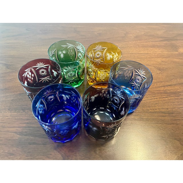 Mid 20th Century Crystal Mix Nachtmann Cocktail Glasses - Set of 6 For Sale - Image 15 of 16