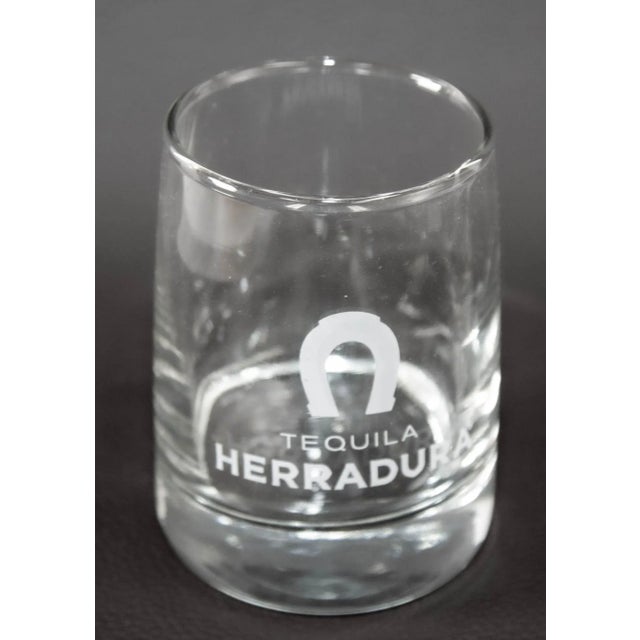 Vintage Herradura Horse Shoe Logo Lowball Tumblers Set of 4 Collectible Barware For Sale - Image 4 of 12