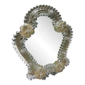 Early 21st Century Venetian Murano Glass Style Table Mirror Frame
