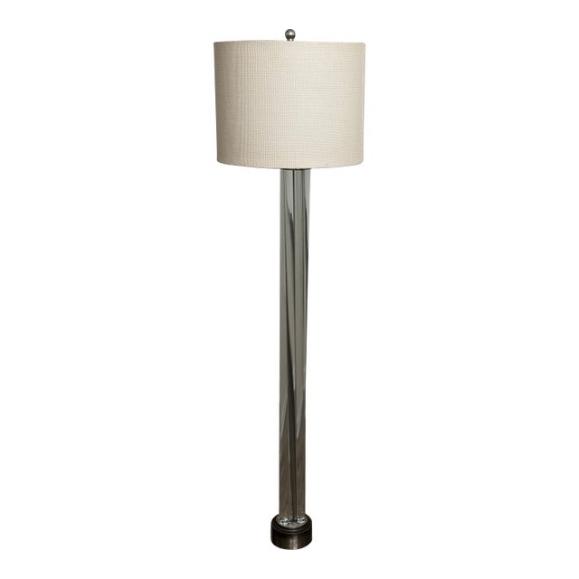 Restoration Hardware Vintage Glass Rod Floor Lamp For Sale