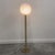 Large Italian Brass Floor Lamp with Swirled Murano Glass Globe, 1970s For Sale - Image 13 of 13