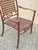 Late 20th Century Cast Aluminum Basketweave Lattice Rattan Patio Outdoor Chairs (B) - Set of 4 For Sale In Philadelphia - Image 6 of 10
