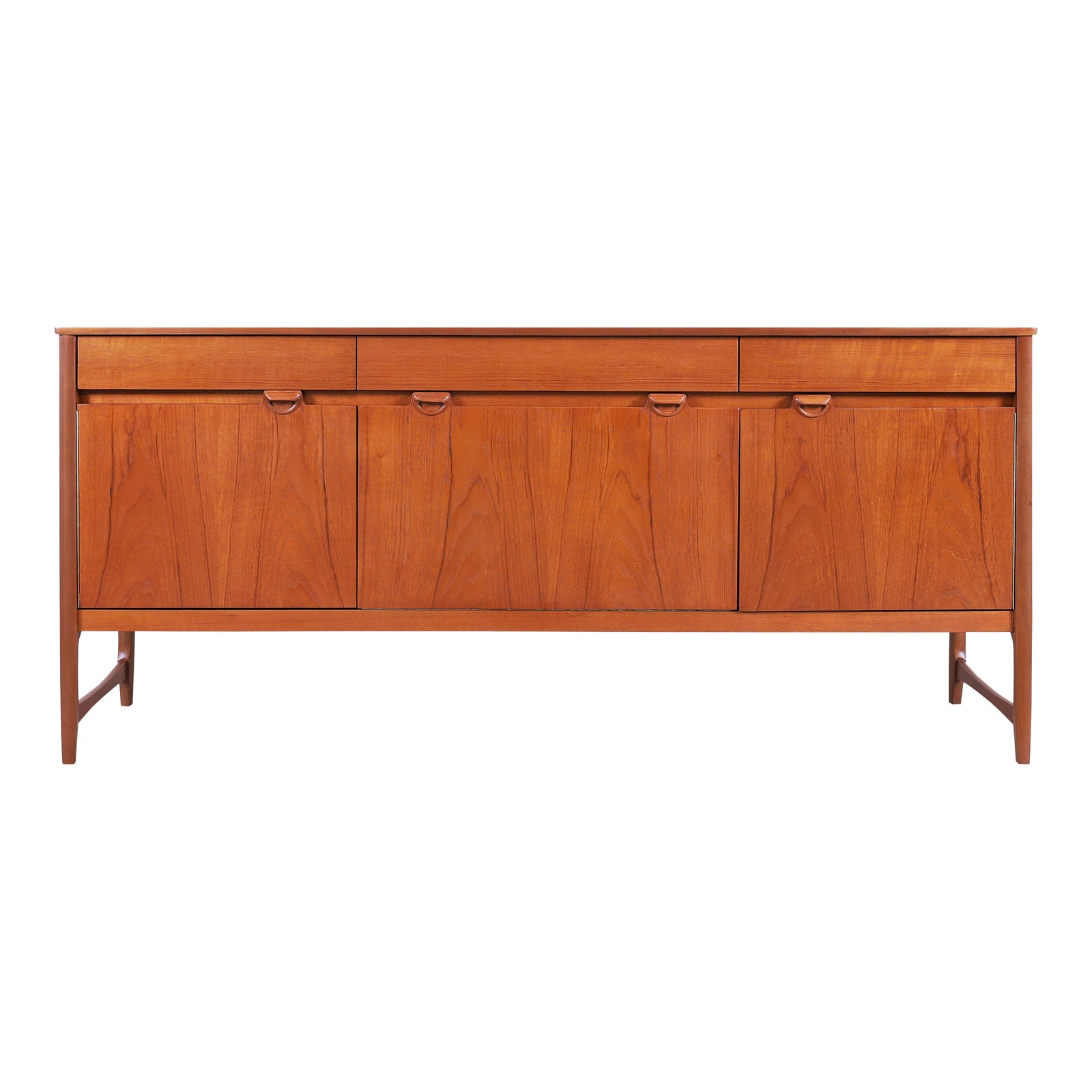 1960s Mid Century Modern Teak Credenza by Nathan Furniture Chairish