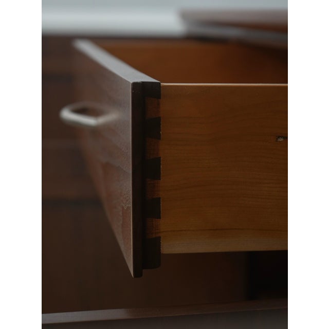 1980s Mid Century Modern Design Walnut Credenza For Sale - Image 5 of 18