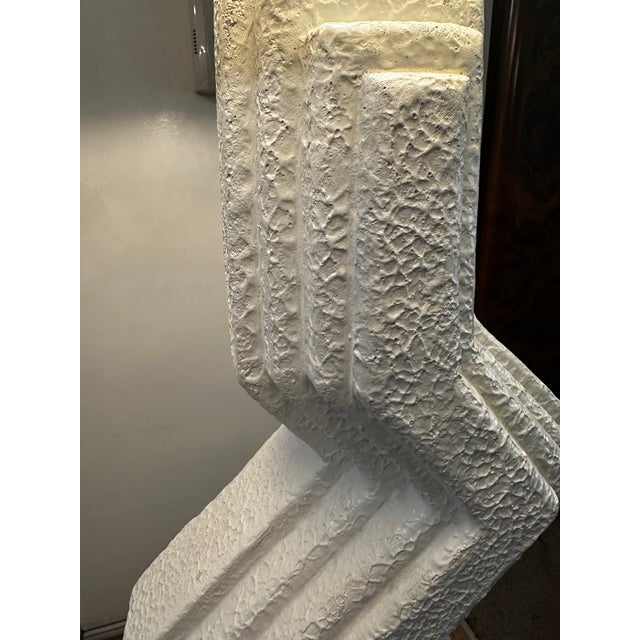 Textile 1980s Zig Zag Floor Lamp For Sale - Image 7 of 7