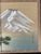 Japanese Japanese Vintage Byobu 2 Panel Tabletop or Wall Screen With Pine Tree Mountain. Signed For Sale - Image 3 of 6