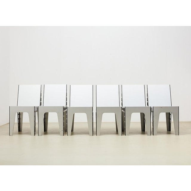 2000 - 2009 Vintage Alu Chairs by Richard Hutten for Hidden Netherlands, 2000, Set of 4 For Sale - Image 5 of 16
