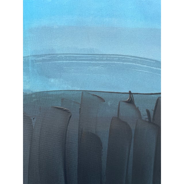 Textile Wallflower (Windswept) Original Abstract Painting For Sale - Image 7 of 7