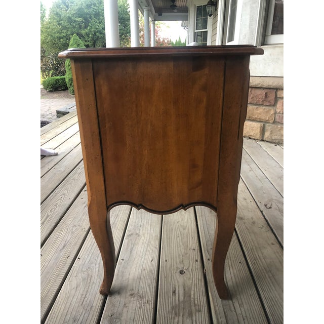 Brown Traditional Ethan Allen Nightstand For Sale - Image 8 of 11