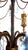 Antique Gilded Metal Murano Glass Drop Six-Light Chandelier, 1930s For Sale - Image 9 of 14