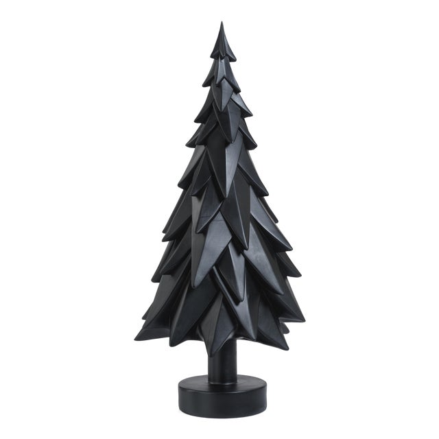 Patrice Black Decorative Tabletop Spruce Tree, X-Large For Sale