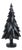 Patrice Black Decorative Tabletop Spruce Tree, X-Large For Sale