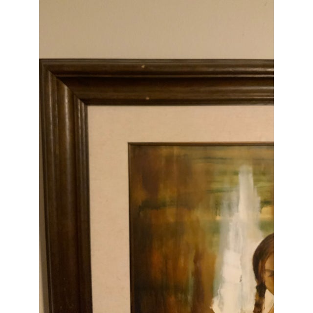 Contemporary 2004 Fernando Fraga Original Signed Oil Painting “Mujer Latina Iv” For Sale - Image 3 of 11