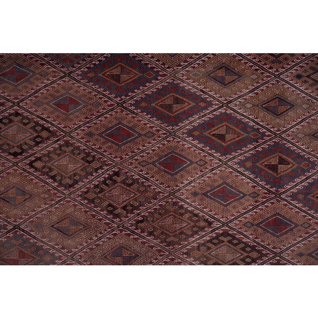 Turkish Jajim Kilim Rug 5'3'' X 7'9'' For Sale - Image 6 of 11