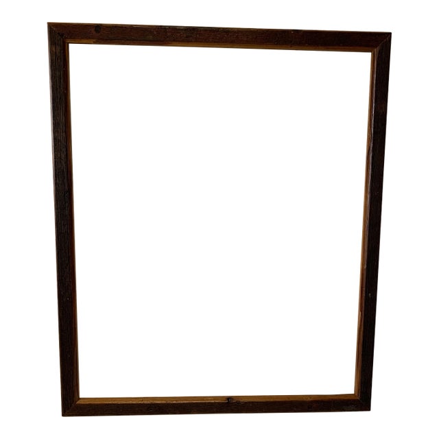 Barn Wood Picture Frame 19th Century Salvage For Sale