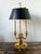 Metal Vintage Regency French Bouillotte Three Arm Lamp For Sale - Image 7 of 8