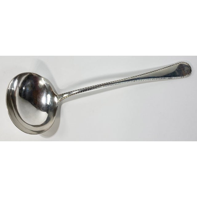 Antique Late 19th C English Silver Serving Ladle For Sale - Image 4 of 8