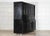 19th Century English Monumental Ebonised Pine Housekeepers Cupboard, 1880s For Sale - Image 3 of 18