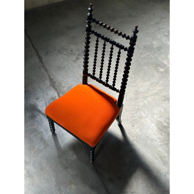 Napoleon III Bobbin-Turned Nurse Chair For Sale - Image 5 of 7