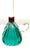 Mid 20th Century Archimede Seguso Murano Ribbed Emerald Green Glass Lamp Applied Crystal Collar For Sale - Image 11 of 16