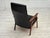 Danish Armchair in Black Artificial Leather and Teak Wood, 1970s For Sale - Image 11 of 18