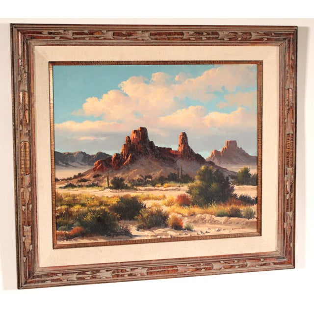 Realism Desert Landscape Painting by Beverly Carrick (Born 1930) For Sale - Image 3 of 12