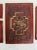 Asian Teak Wood Carved Relief Red & Gold Plaques, Set of 4 For Sale - Image 4 of 10