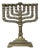 Brutalist Bronze Hanukkah Menorah Candleholder by Hen Holon, Israel, 1970s For Sale