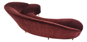 1960s Curved Sofa by Italian Designer Federico Munari, Circa 1950s