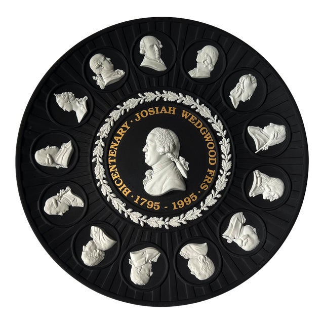 Commemorative Bicentenary Jasperware Plate by Josiah Wedgwood, 1990s For Sale