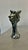 Vase or sculpture of a female figure in flamed stoneware with metallic oxides Signed at the base by the Rambervillers...