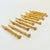 Vintage Golden Bamboo Cocktail Forks - Set of 11 For Sale - Image 4 of 9