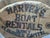 Harvey's Boat Rental Carved Flounder Trade Sign For Sale In Boston - Image 6 of 12