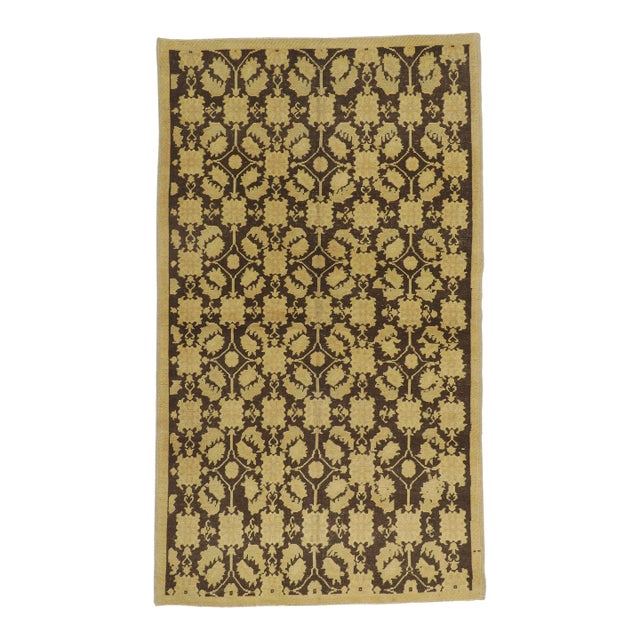 Vintage Turkish Oushak Rug - 05'00 X 08'05 For Sale