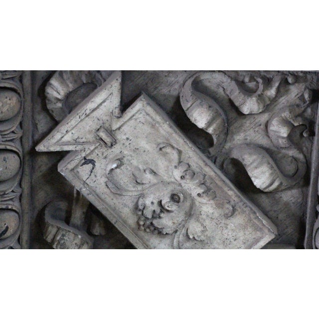 Traditional Mid 20th Century Terra Cotta Egg & Dart Stone Frieze For Sale - Image 3 of 7