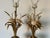 Gold Italian Hollywood Regency Carved Marble Sheaf- Of -Wheat Table Lamps - A Pair/ Sold For Sale - Image 8 of 13