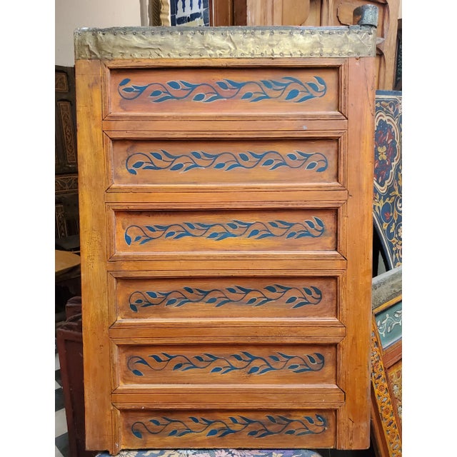 1960s Vintage Traditional Moroccan Gate / Shutter, Left Connector For Sale - Image 5 of 8