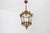 French Louis XV Style Brass and Etched Starburst Glass Lantern, 1950s For Sale - Image 14 of 14