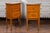 Pair of 1820s Italian Neoclassical Carved Walnut Bedside Tables with Banding For Sale - Image 9 of 12