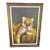 Vintage Hand Painted Oil on Canvas Tiger Framed Wall Art For Sale