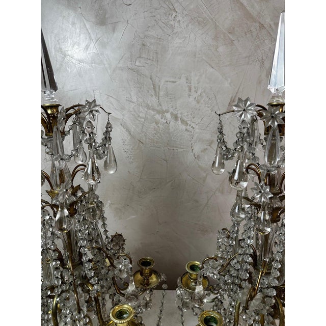 Late 19th Century Antique Louis XVI Girandoles, 1890, Set of 2 For Sale - Image 5 of 18