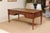 Wood Antique Louis XVI Style French Desk With Brown Leather Top For Sale - Image 7 of 14