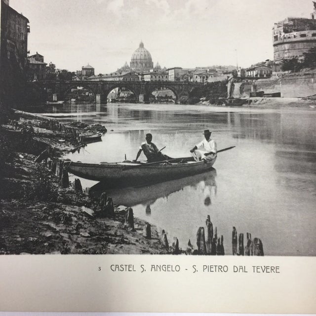 Victorian Antique Photogravures Rome, Italy - A Pair For Sale - Image 3 of 4