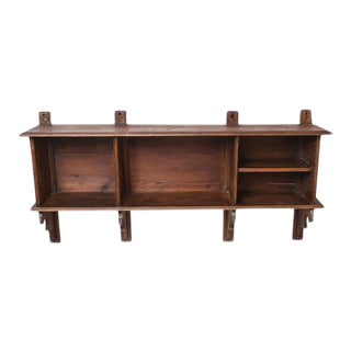 Large 19th-Century French Hanging Wall Shelf For Sale