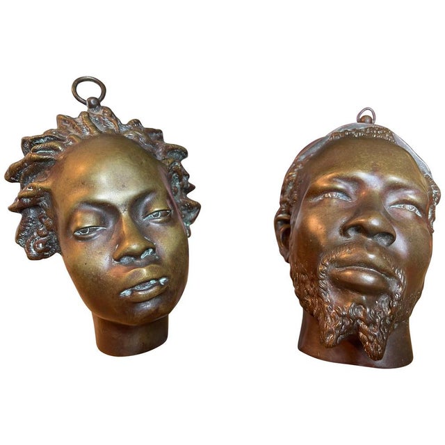 Bronzes Saïd Abdallah / African Venus by Charles Cordier, 19th Century, Set of 2 For Sale - Image 11 of 11