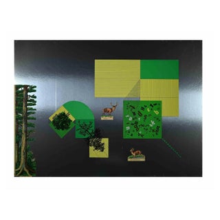 Alik Cavaliere, from English Stories, Original Screen Print, 1972 For Sale